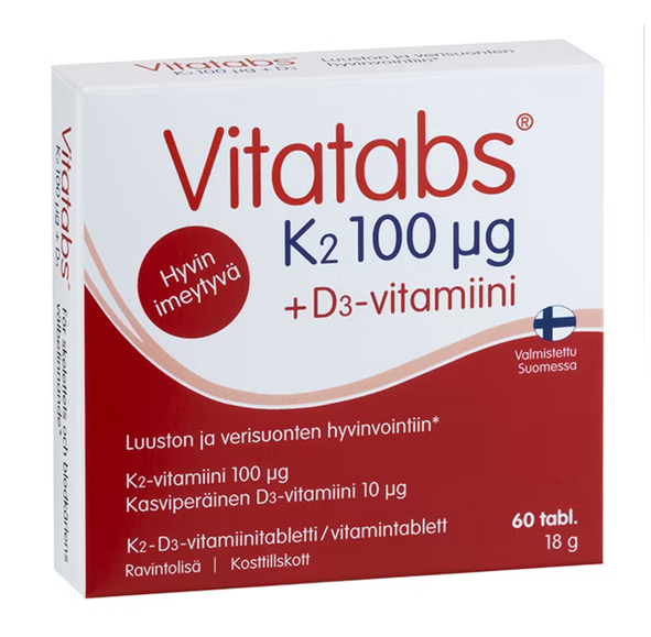 Vitatabs K2 100 µg + D3 60 tabl.